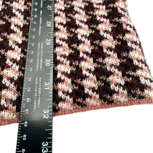 SIGNATURE STUDIO Women's Large Pink‎ Gray open front knit cardigan sweater cozy - Picture 7 of 8